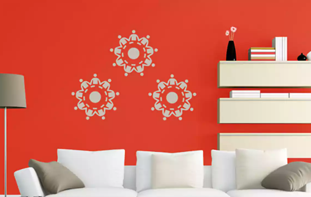 Unity in Harmony stencil asian paints