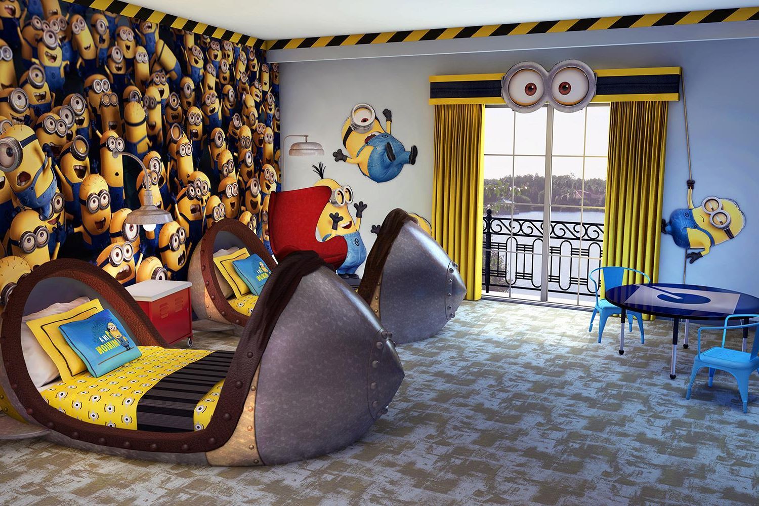 minions themed kids room by Yes Painter